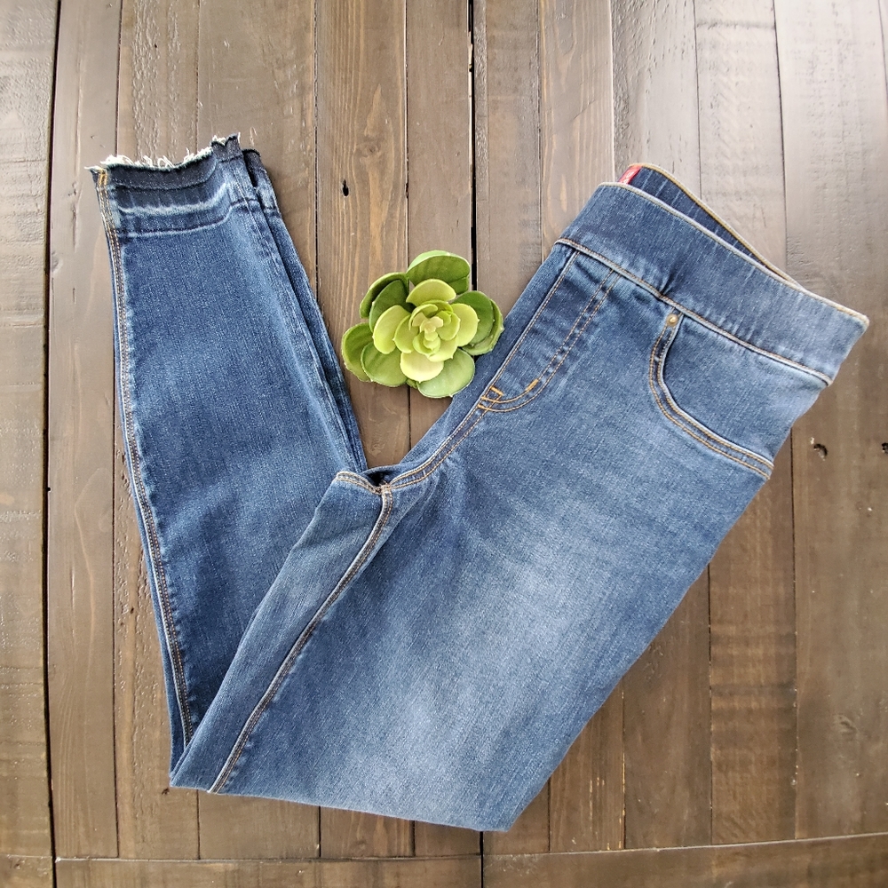 SPANX Distress Demin Leggings